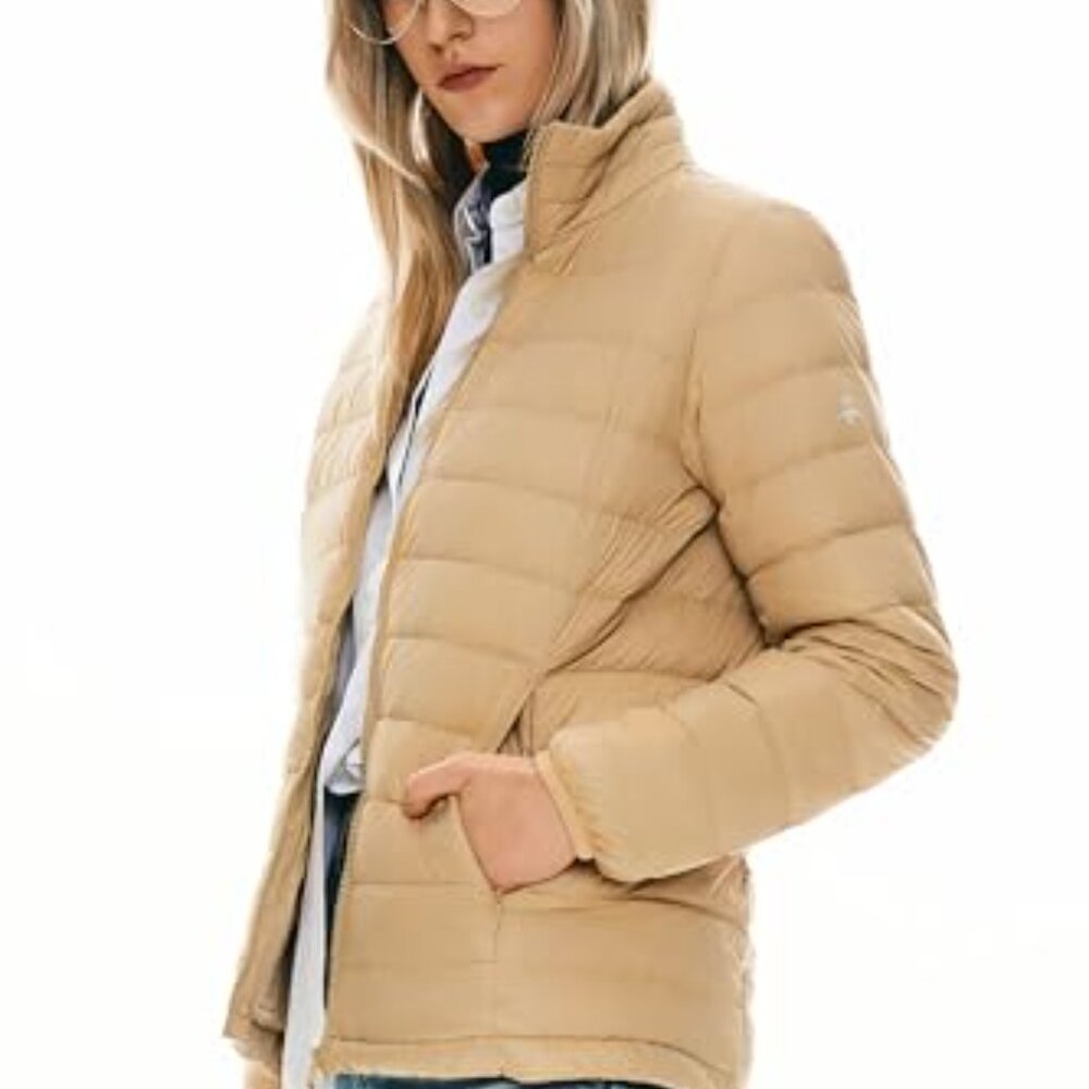 Lightweight Packable Down Jacket Quilted Puffer C… - image 4